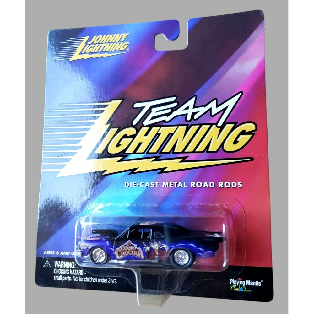 2000 Johnny Lightning GENERAL MILLS COUNT CHOCULA Blue #2/6 Team Lightning 1:64